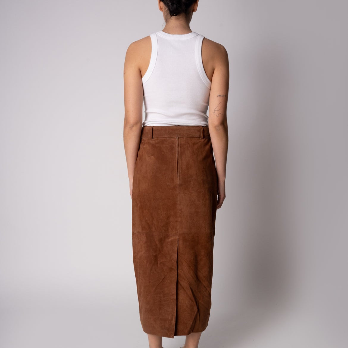 Falda Gamuza FIORELLA Camel