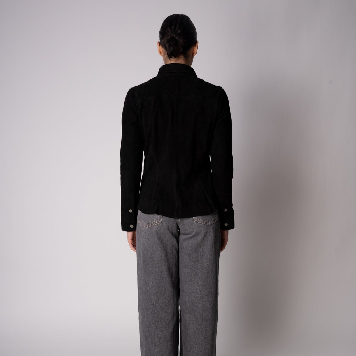 Camisa Gamuza ALICIA Negra