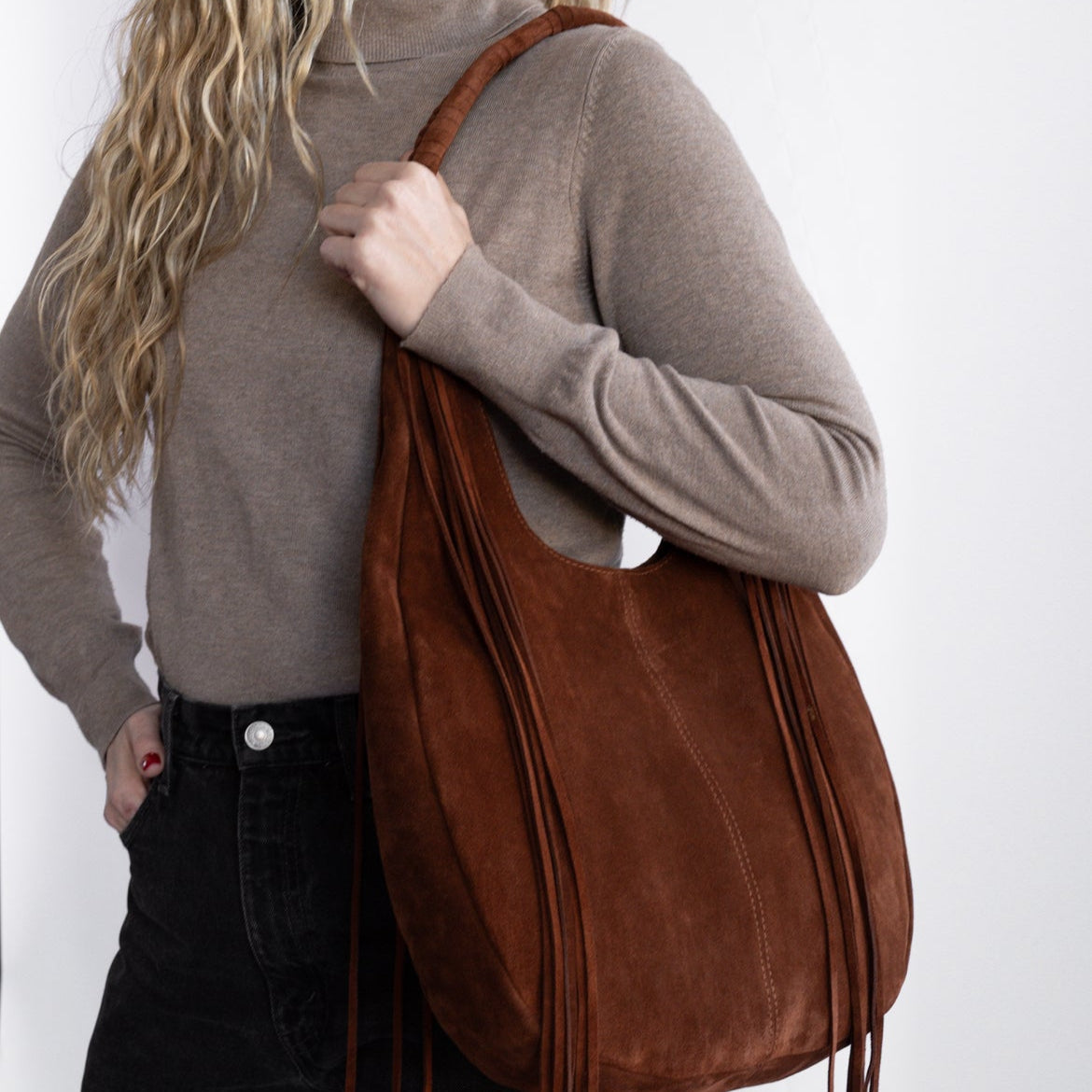Cartera Begonia Gamuza Roble (PRE ORDER)