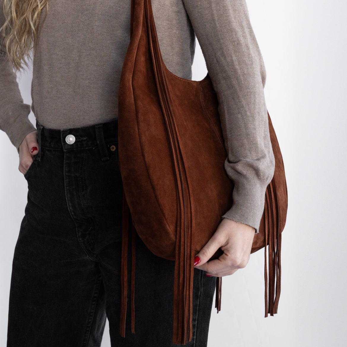 Cartera Begonia Gamuza Roble (PRE ORDER)