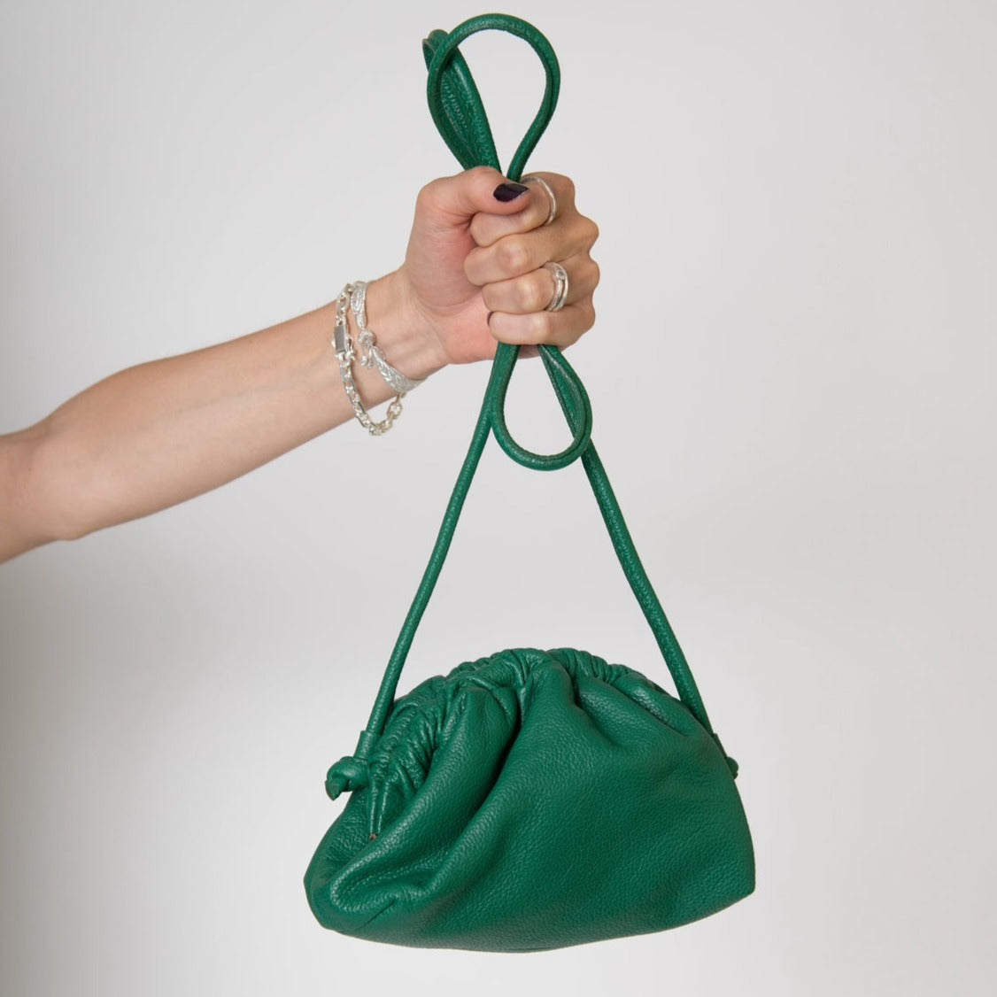 Cartera Petit Gardenia Cuero Verde