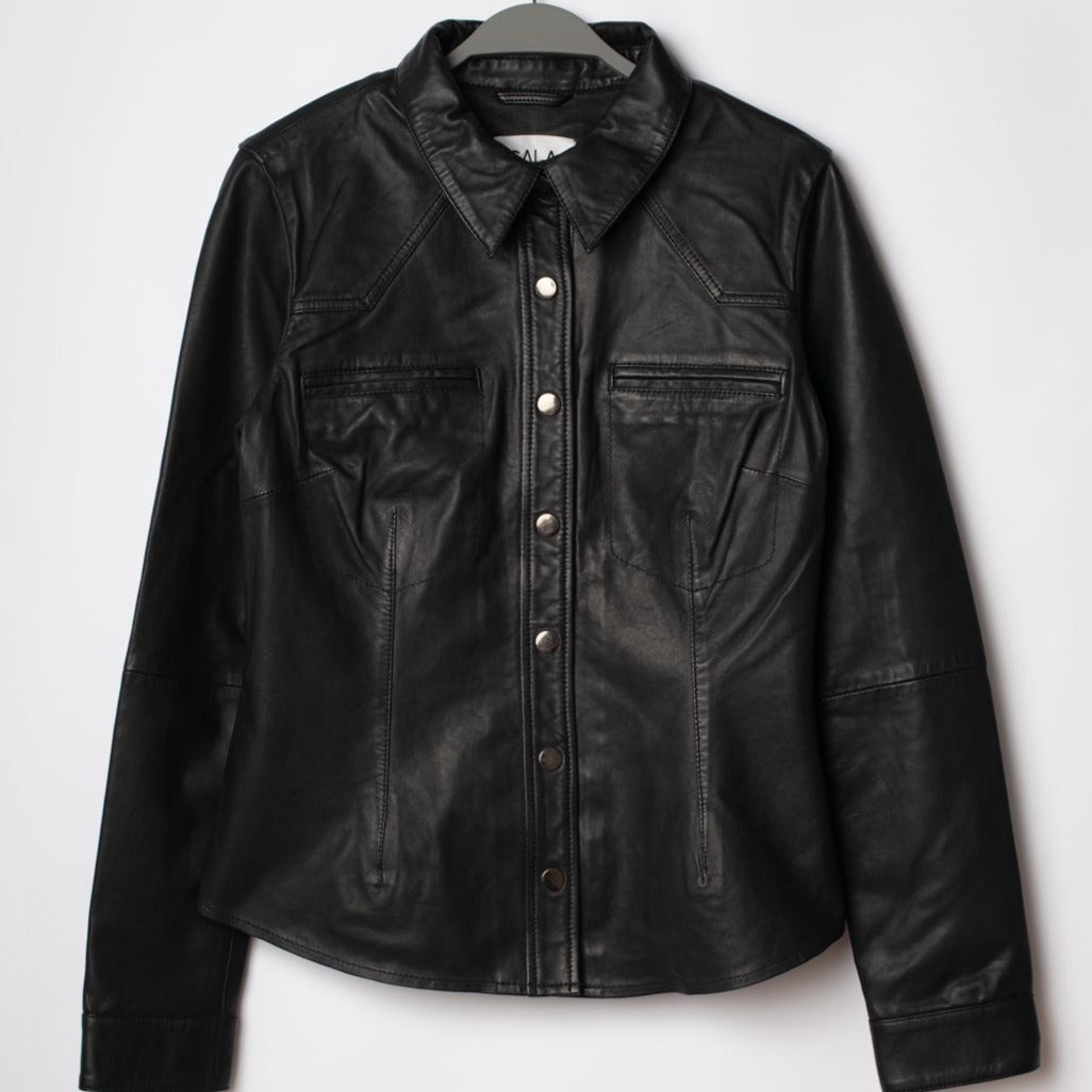 Camisa Cuero Negra