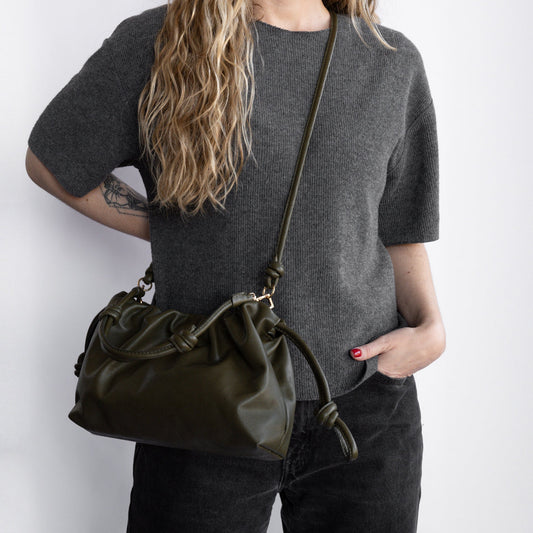 Cartera Petit Hortensia Oliva