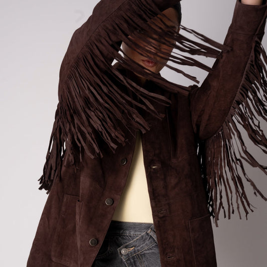 Chaqueta ALMA Gamuza Flecos