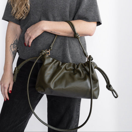 PRE ORDER Cartera Petit Hortensia Oliva