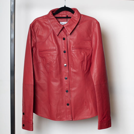 Camisa Cuero Rich Red