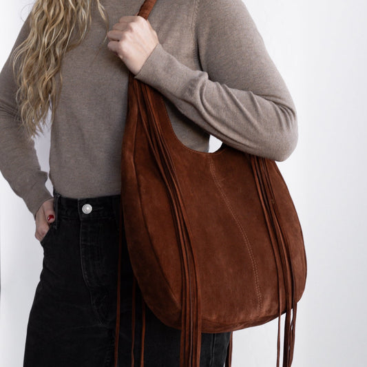 Cartera Begonia Gamuza Roble (PRE ORDER)
