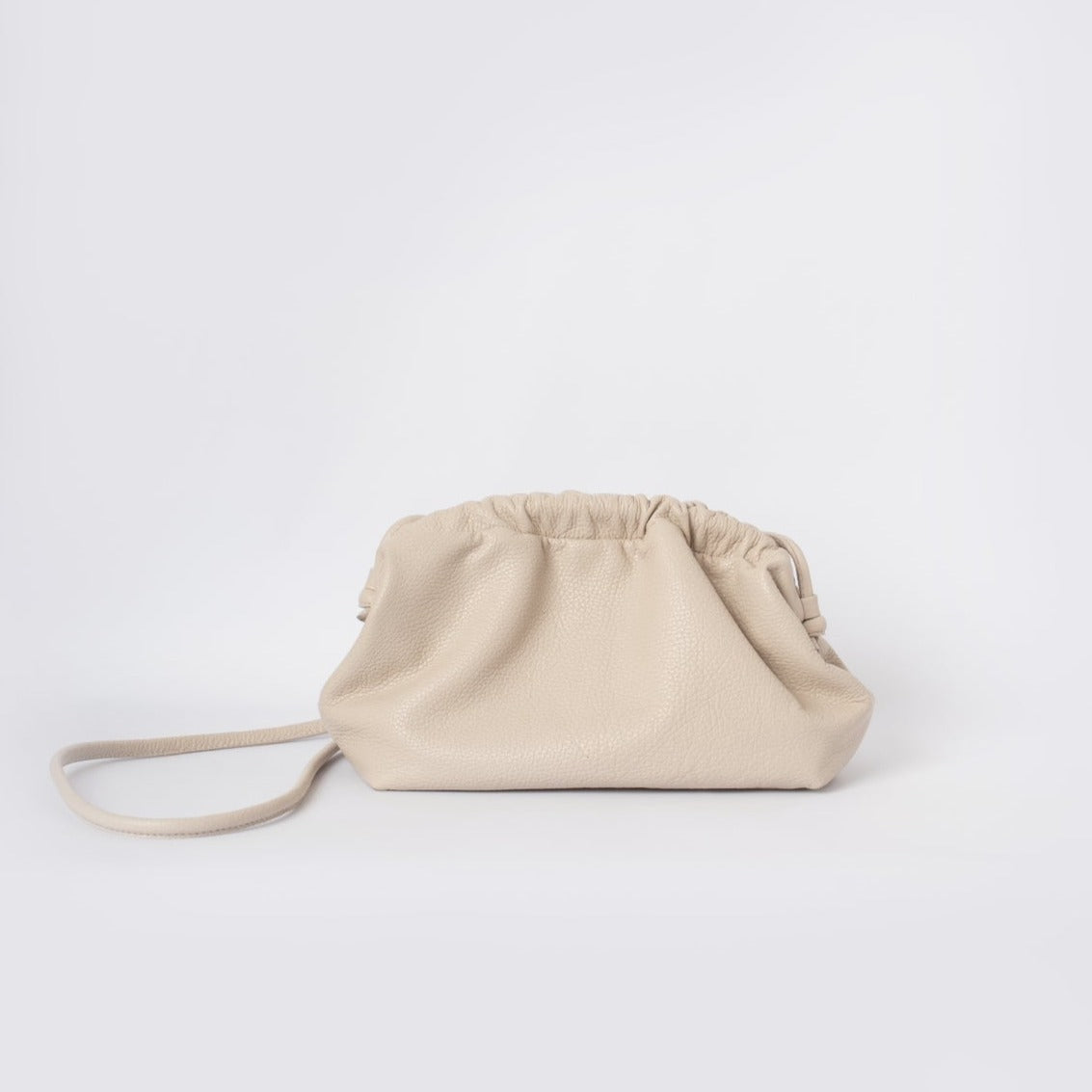 Cartera Gardenia Cuero Marfil