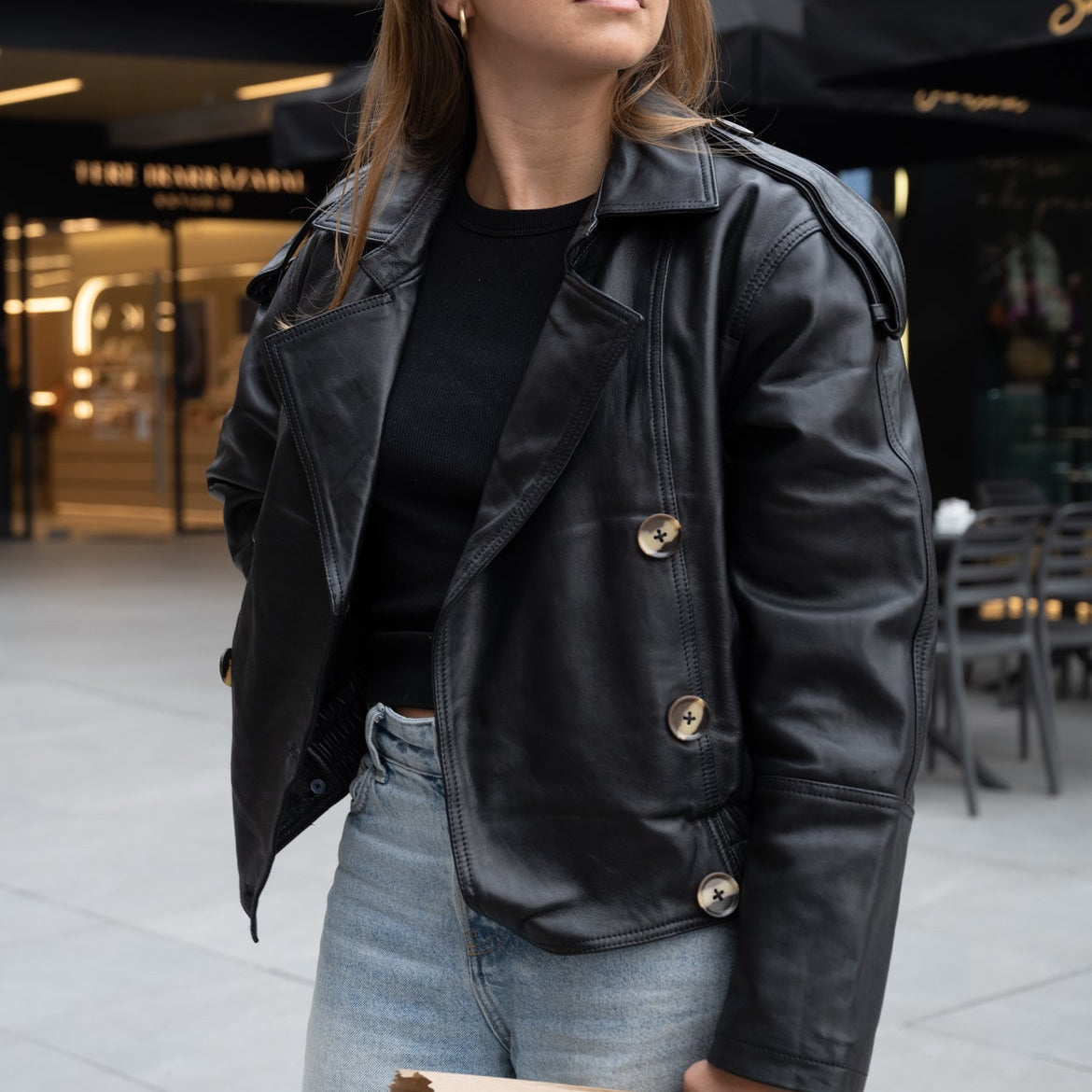 Chaqueta Bomber Anastasia Negra