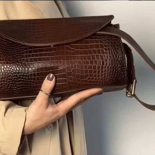 Cartera Hibisco Café Croc