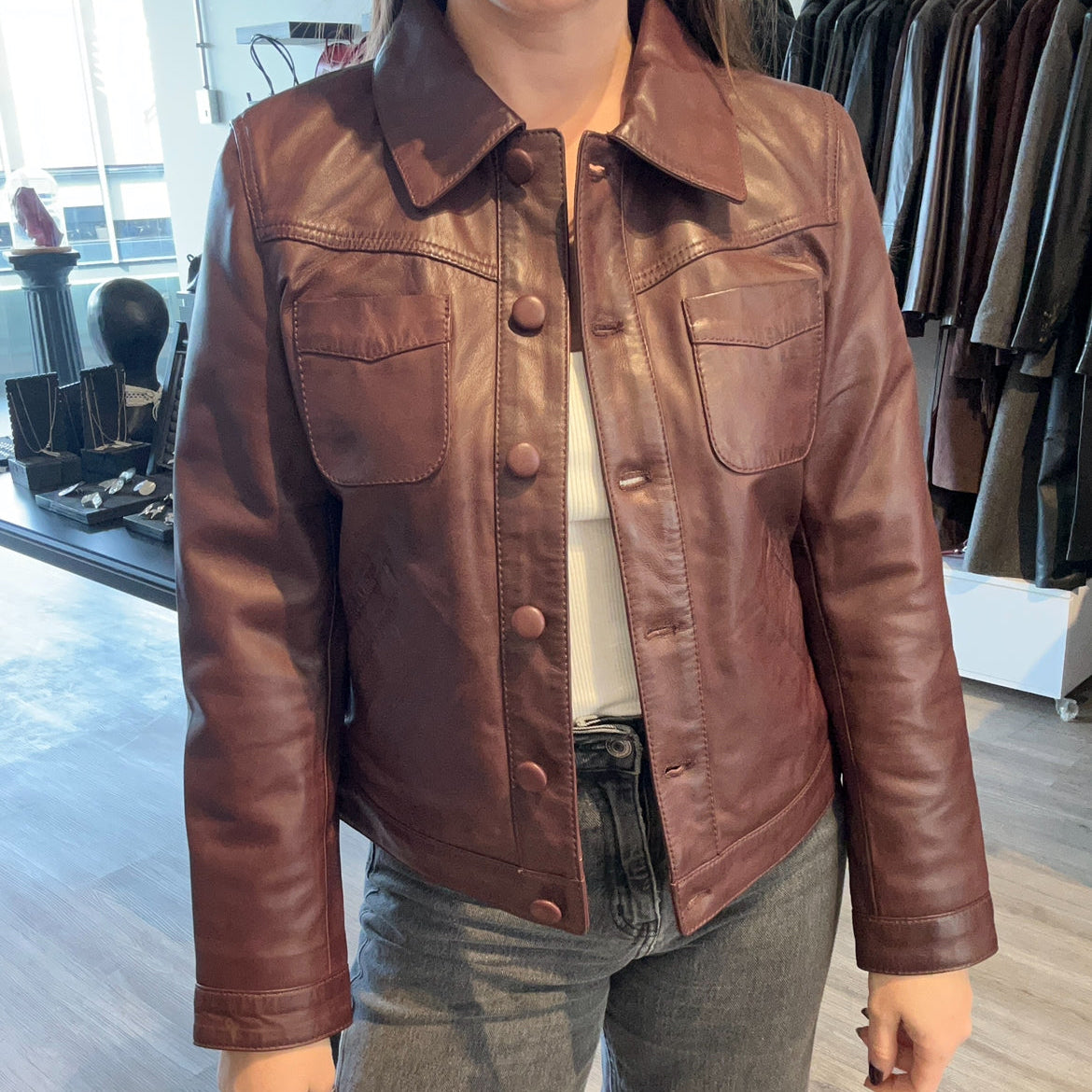 Chaqueta ALBA Burdeo