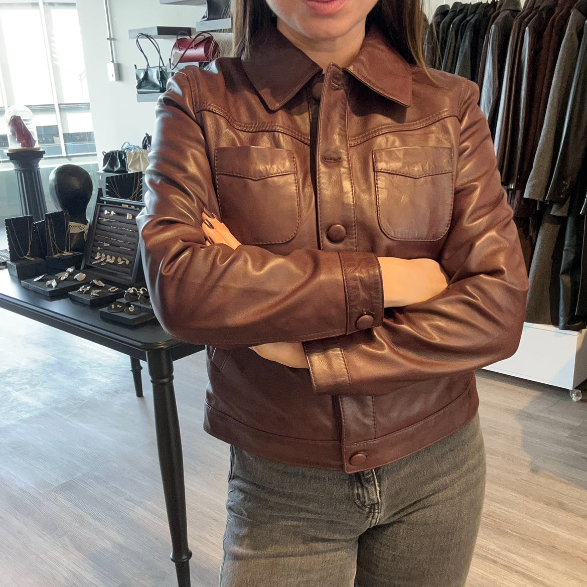 Chaqueta ALBA Burdeo