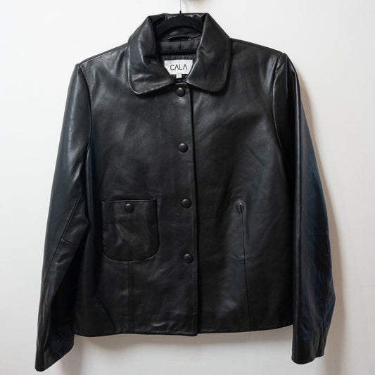 Chaqueta Amparo Cuero Negro