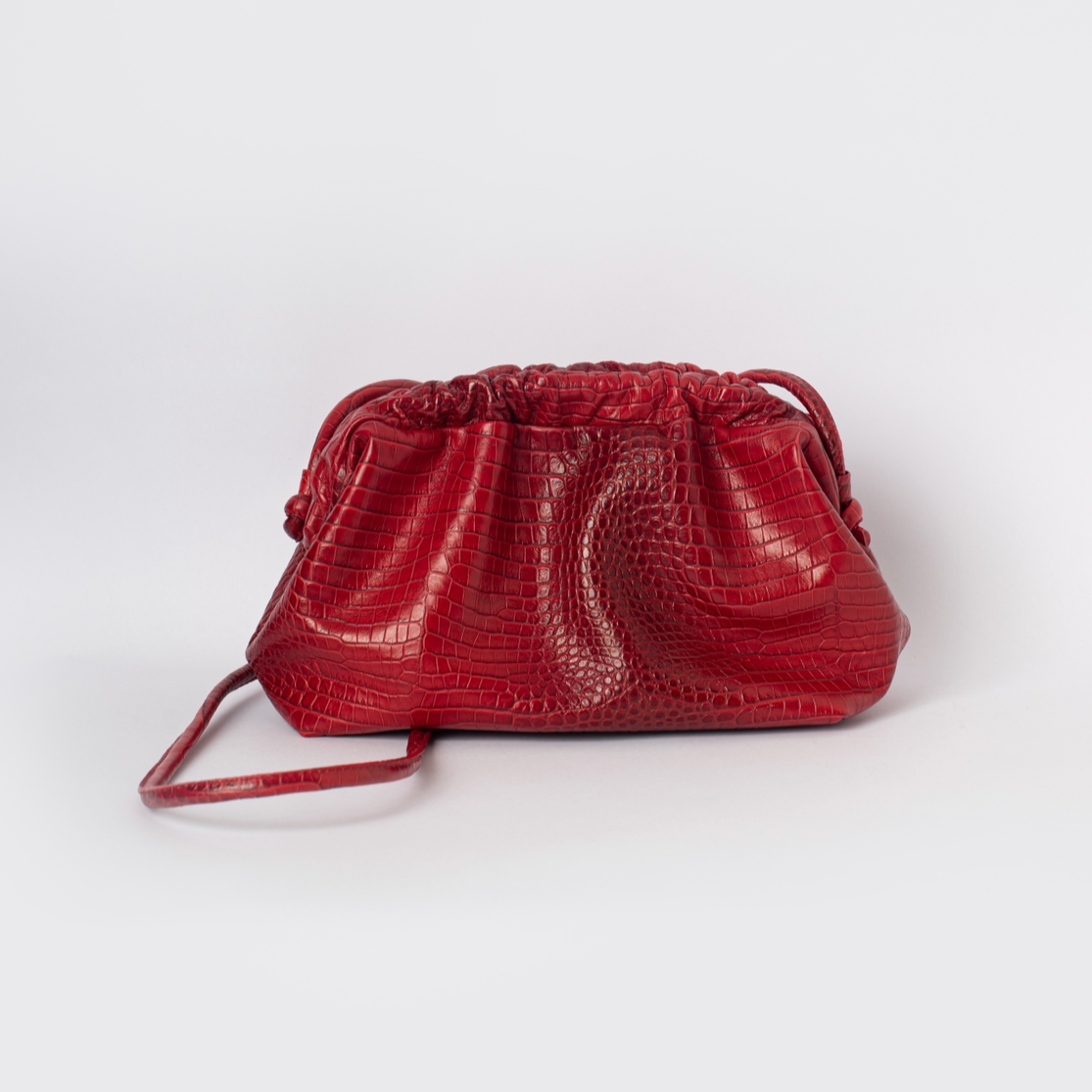 Cartera Gardenia Cuero Rojo Croc