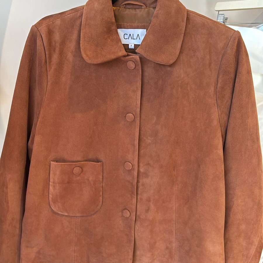 Chaqueta Gamuza Camel Amparo