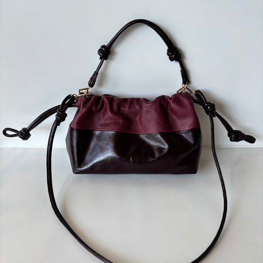 Cartera Petit Hortensia Bi-COLOR Burgundy