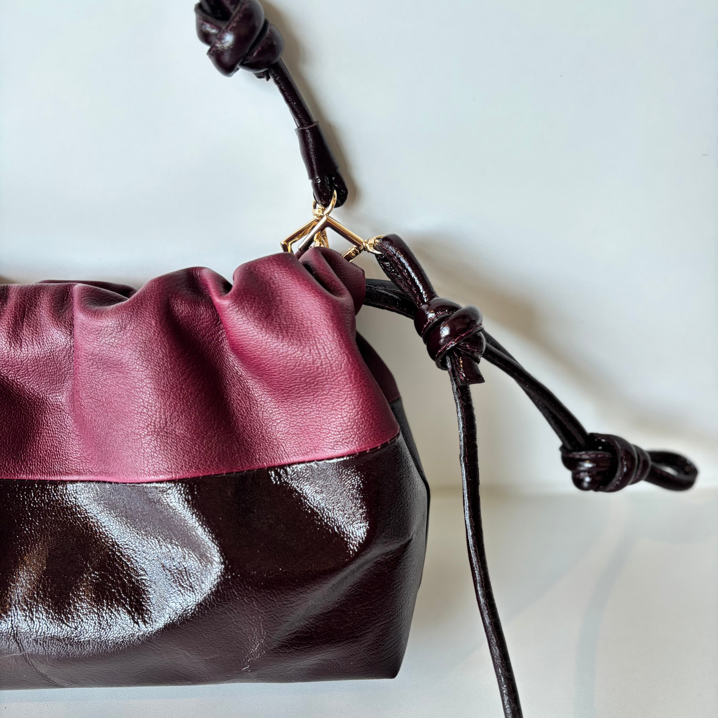 Cartera Petit Hortensia Bi-COLOR Burgundy