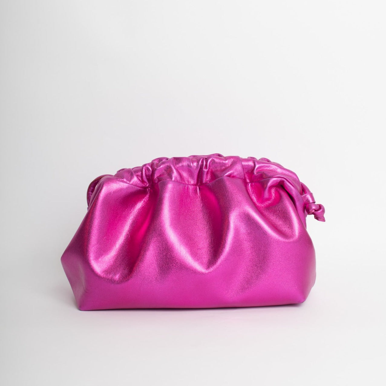 Cartera Gardenia Metalizada Fucsia